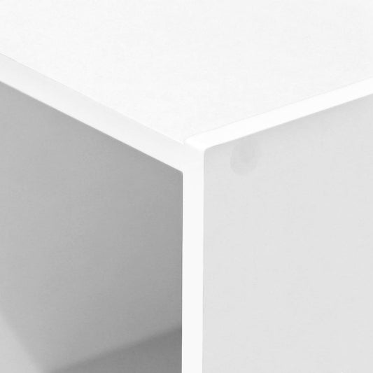 Furinno Luder 3-stufiges Bücherregal mit offenem Regal, Weiß
